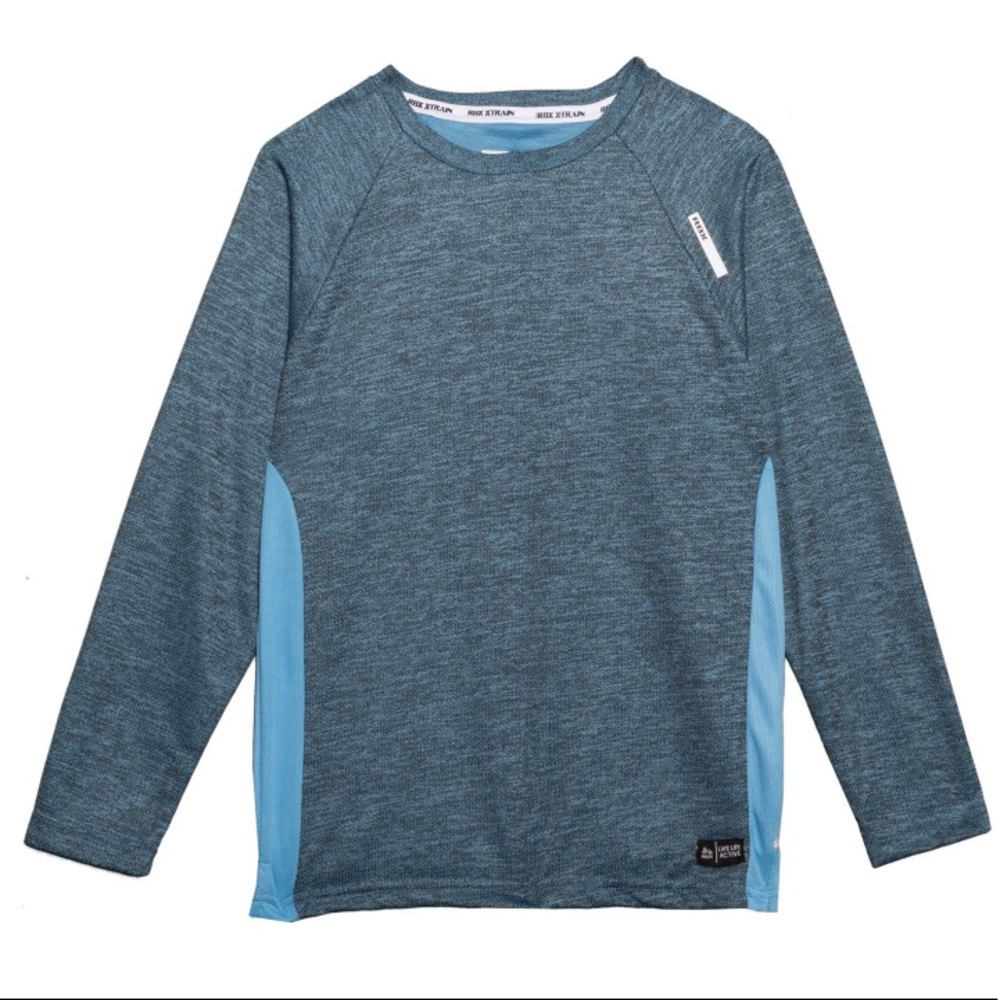 SOLD RBX Active Shirt - Long Sleeve (For Big Boys) Blue